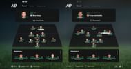Lombardia FC vs Napoli: Starting XI comparison (Image via EA Sports)